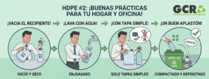 El plástico de tus envases cotidianos: Buenas prácticas para reciclar HDPE